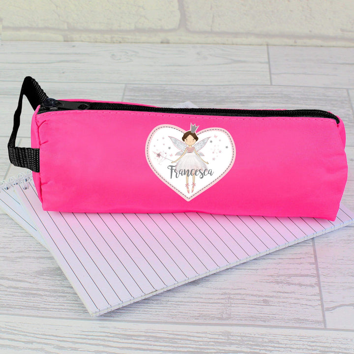 Personalised Memento Stationery &amp; Pens Personalised Fairy Princess Pink Pencil Case