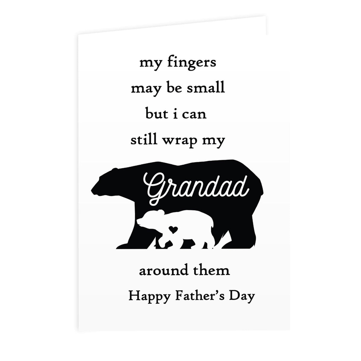 Personalised Memento Greetings Cards Personalised Fingers may be small Card