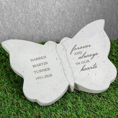 Personalised Memento Ornaments Personalised Forever and Always Memorial Butterfly