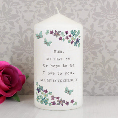 Personalised Memento Candles & Reed Diffusers Personalised Forget me not Candle