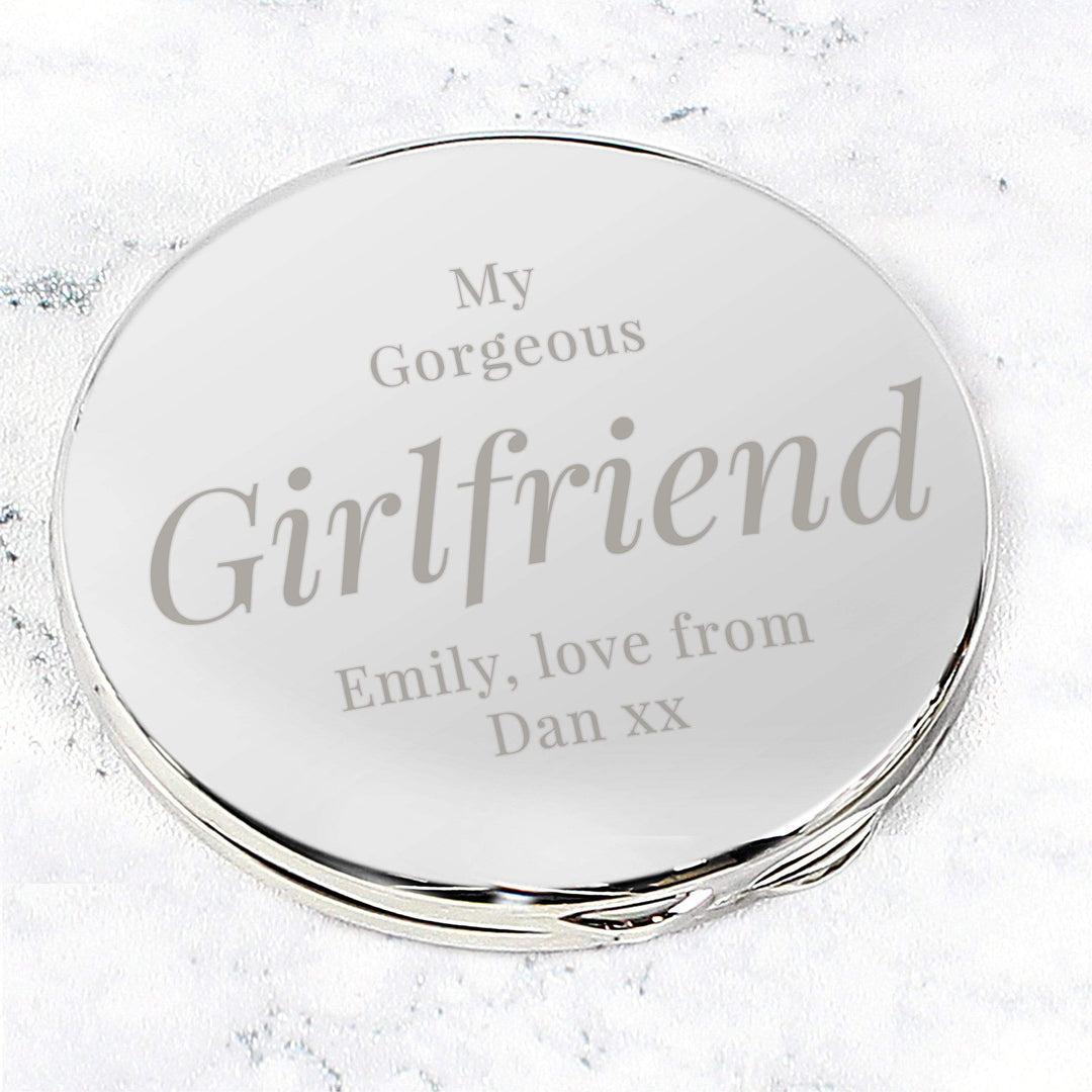 Personalised Memento Keepsakes Personalised Free Text Compact Mirror