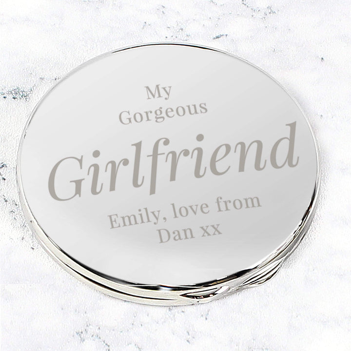 Personalised Memento Keepsakes Personalised Free Text Compact Mirror