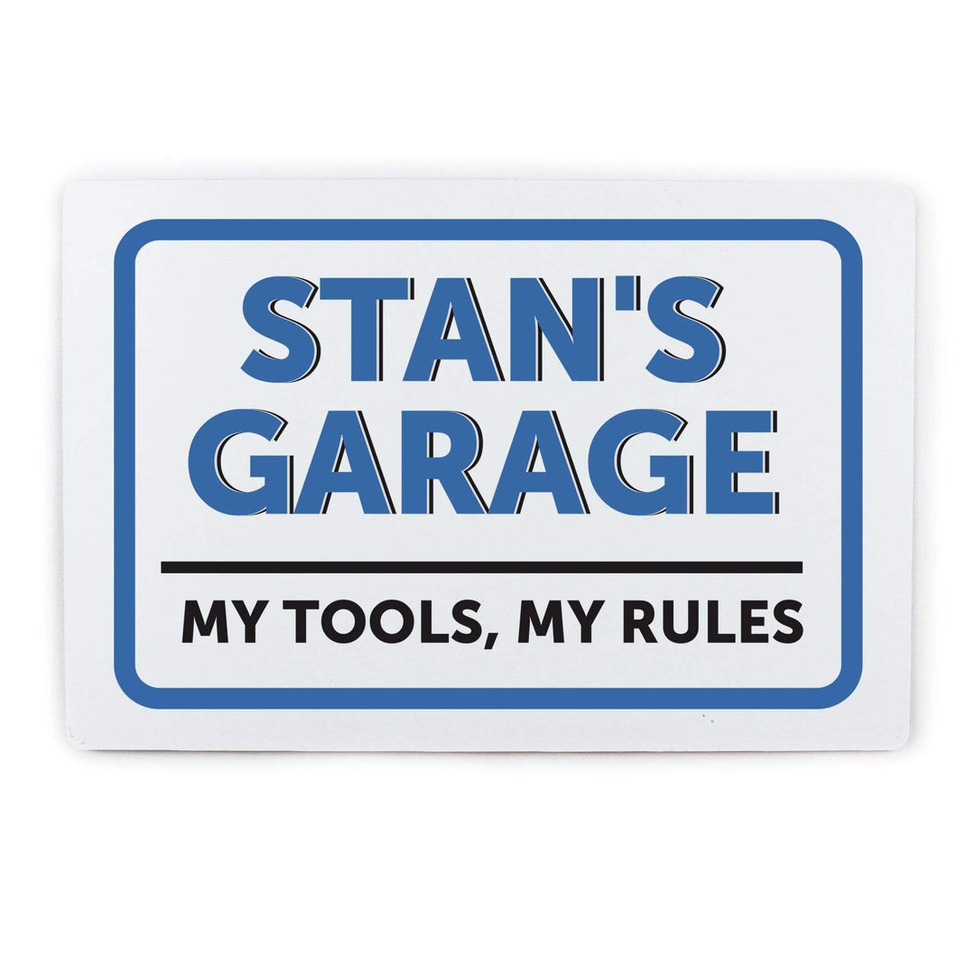 Personalised Memento Hanging Decorations &amp; Signs Personalised Garage Plaque