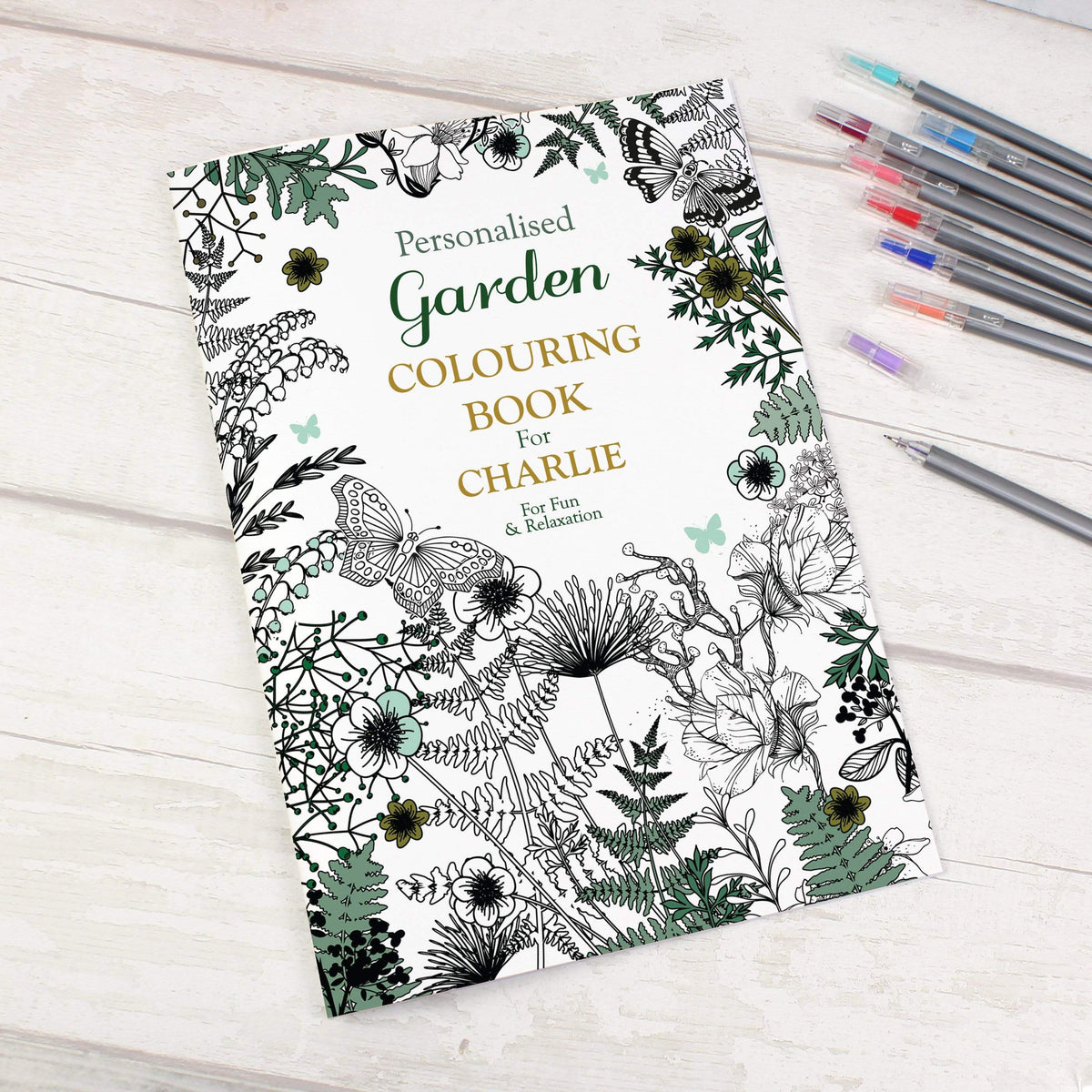 Personalised Memento Books Personalised Gardening Colouring Book