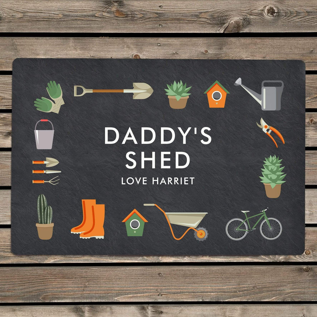 Personalised Memento Hanging Decorations &amp; Signs Personalised Gardening Metal Sign