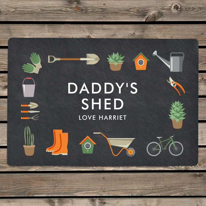 Personalised Memento Hanging Decorations &amp; Signs Personalised Gardening Metal Sign