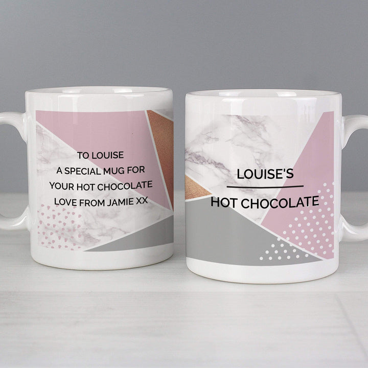Personalised Memento Mugs Personalised Geometric Mug