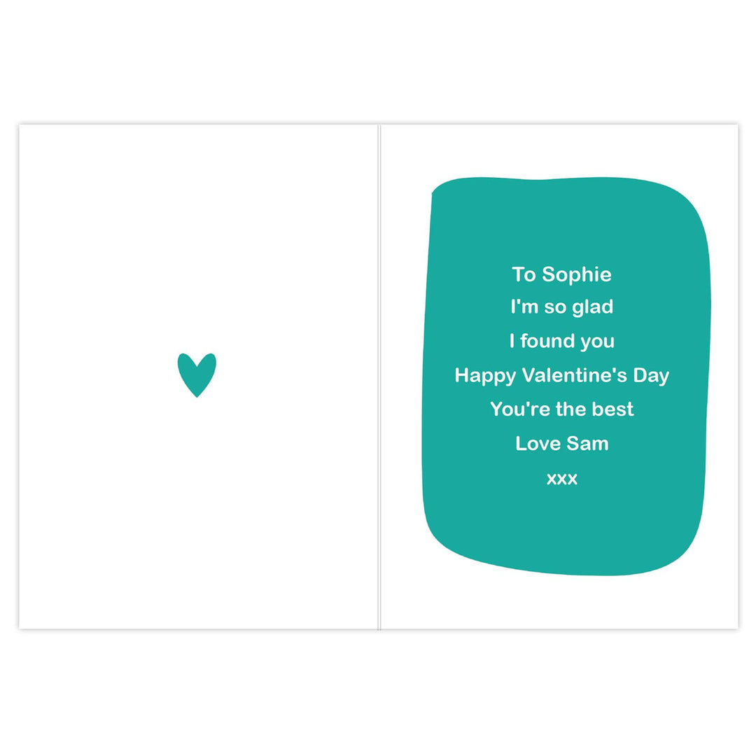 Personalised Memento Greetings Cards Personalised Glad I Swiped Right Card