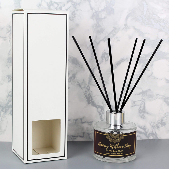 Personalised Memento Candles &amp; Reed Diffusers Personalised Gold Mandala Reed Diffuser