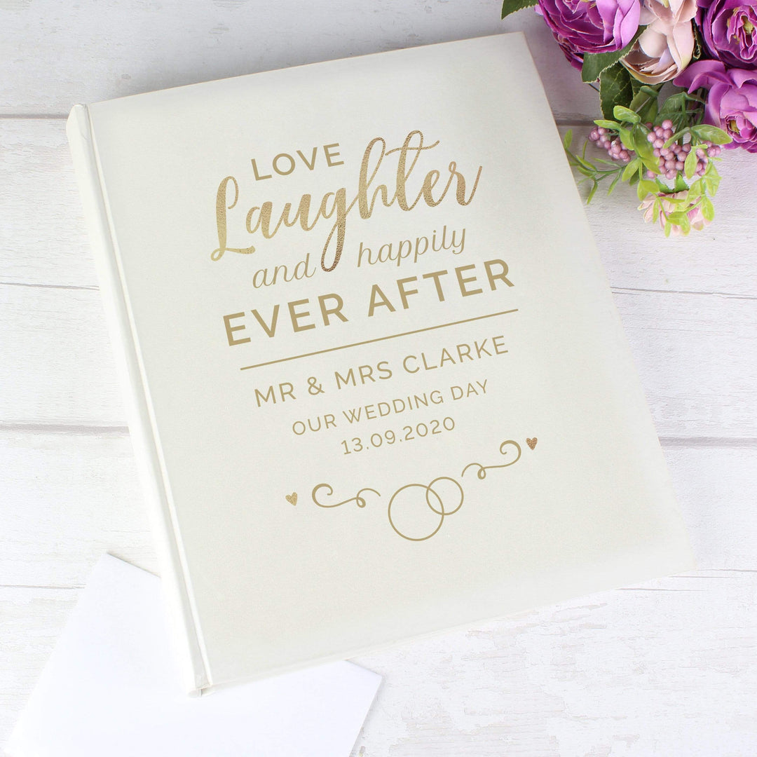 Personalised Memento Photo Frames, Albums and Guestbooks Personalised Happily Ever After Traditional Album