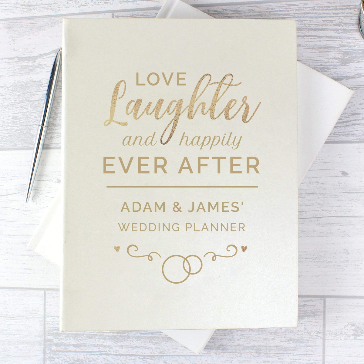 Personalised Memento Stationery & Pens Personalised Happily Ever After Wedding Planner