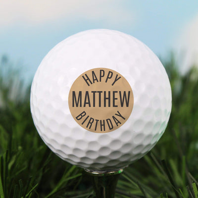 Personalised Memento Keepsakes Personalised Happy Birthday Golf Ball