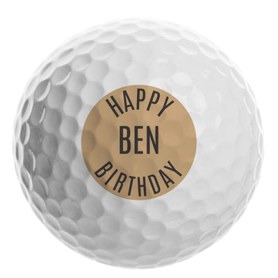 Personalised Memento Keepsakes Personalised Happy Birthday Golf Ball