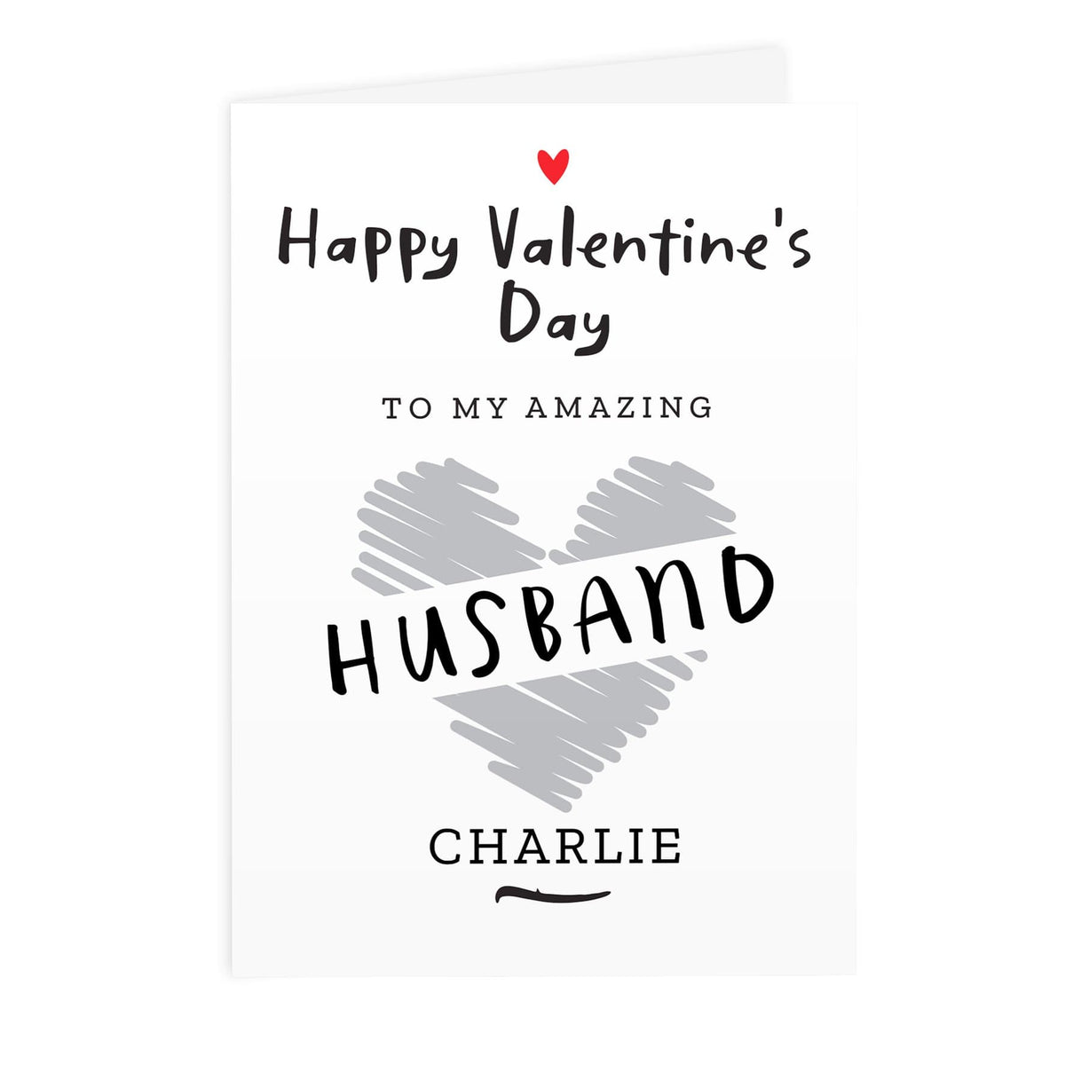 Personalised Memento Greetings Cards Personalised Happy Valentine's Day Card