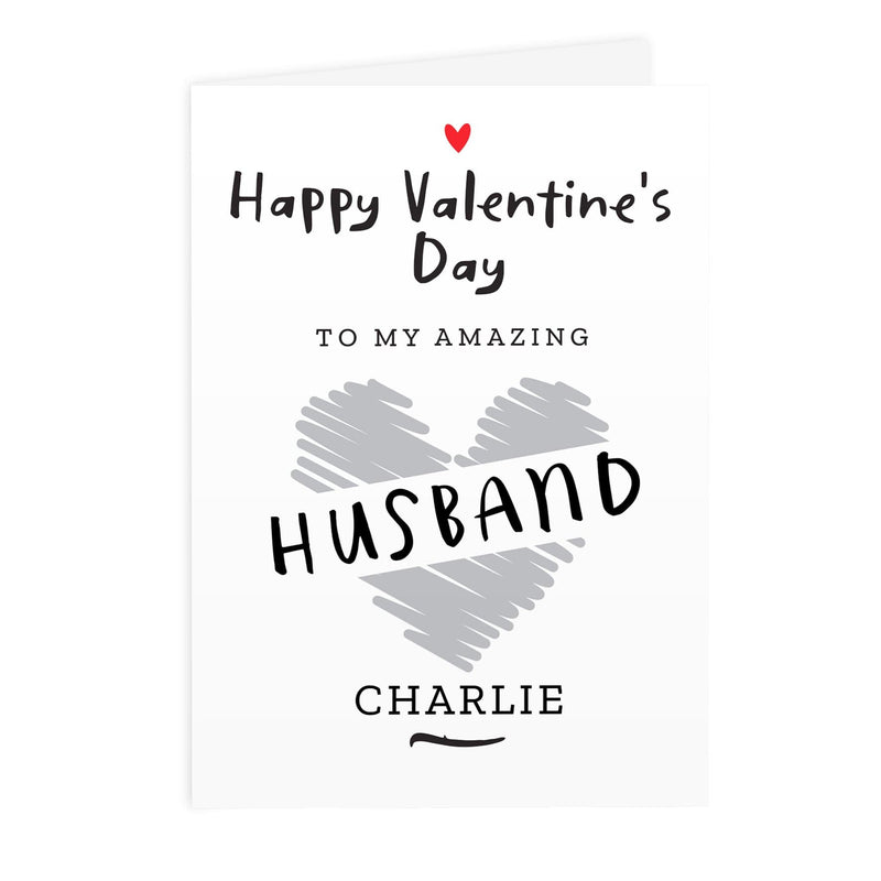 Personalised Memento Greetings Cards Personalised Happy Valentine&