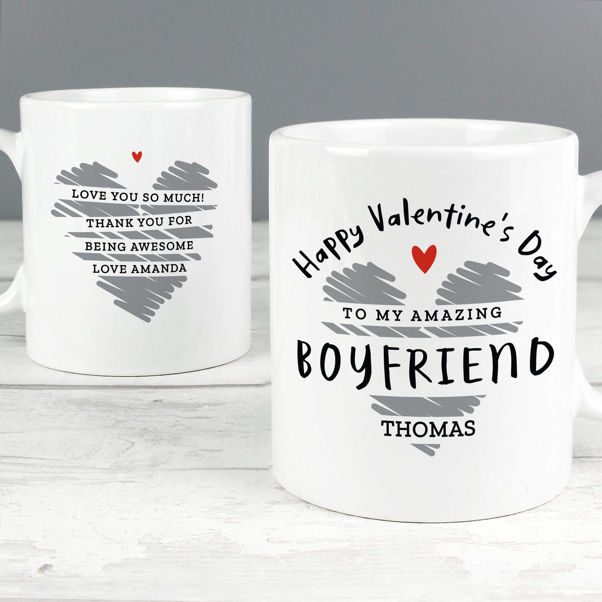 Personalised Memento Mugs Personalised Happy Valentine's Day Mug