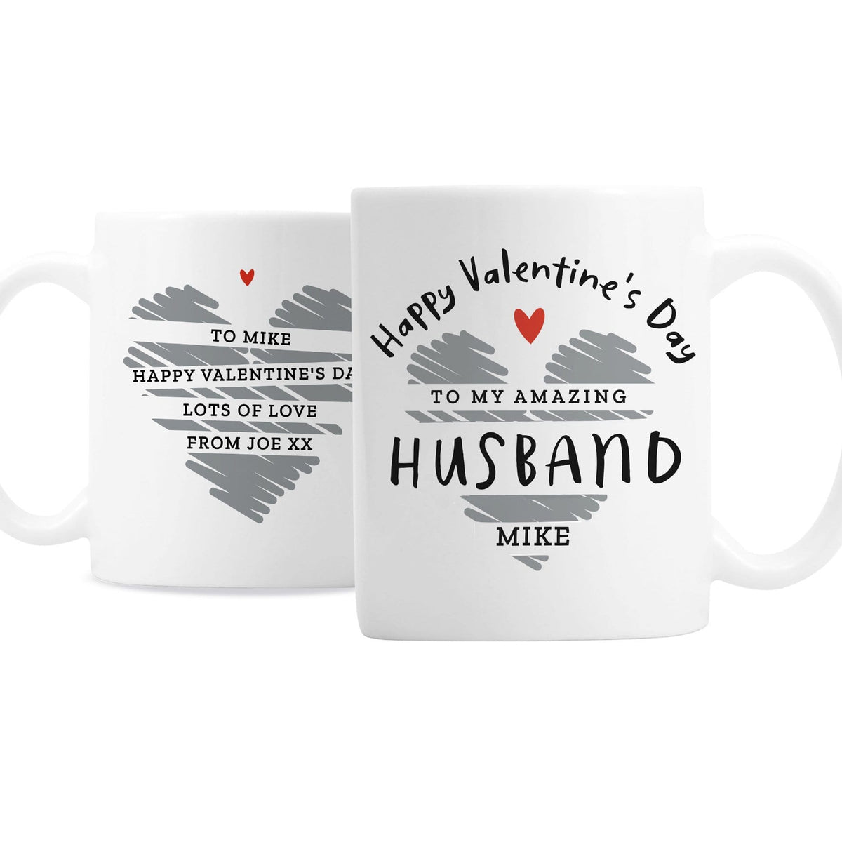 Personalised Memento Mugs Personalised Happy Valentine's Day Mug