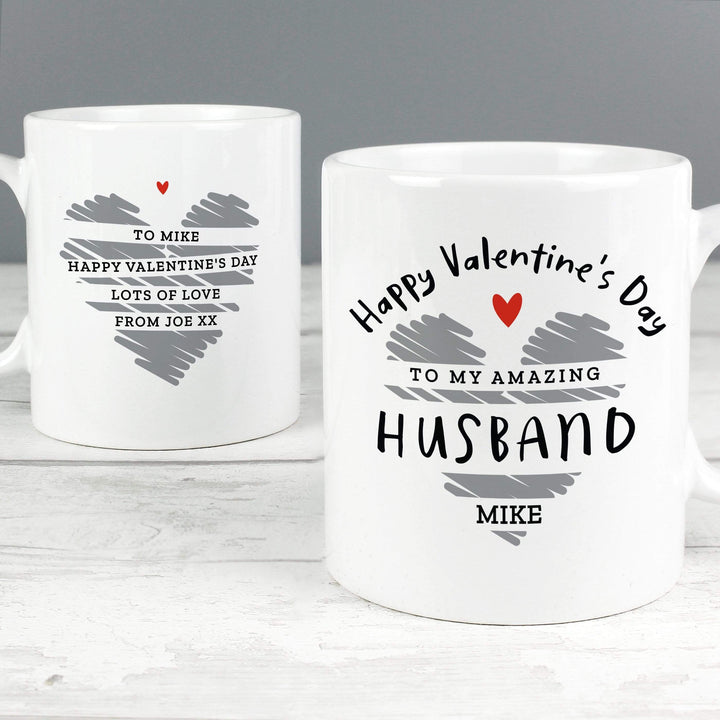 Personalised Memento Mugs Personalised Happy Valentine&