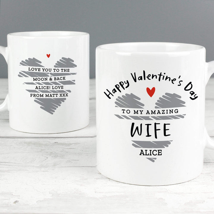 Personalised Memento Mugs Personalised Happy Valentine&