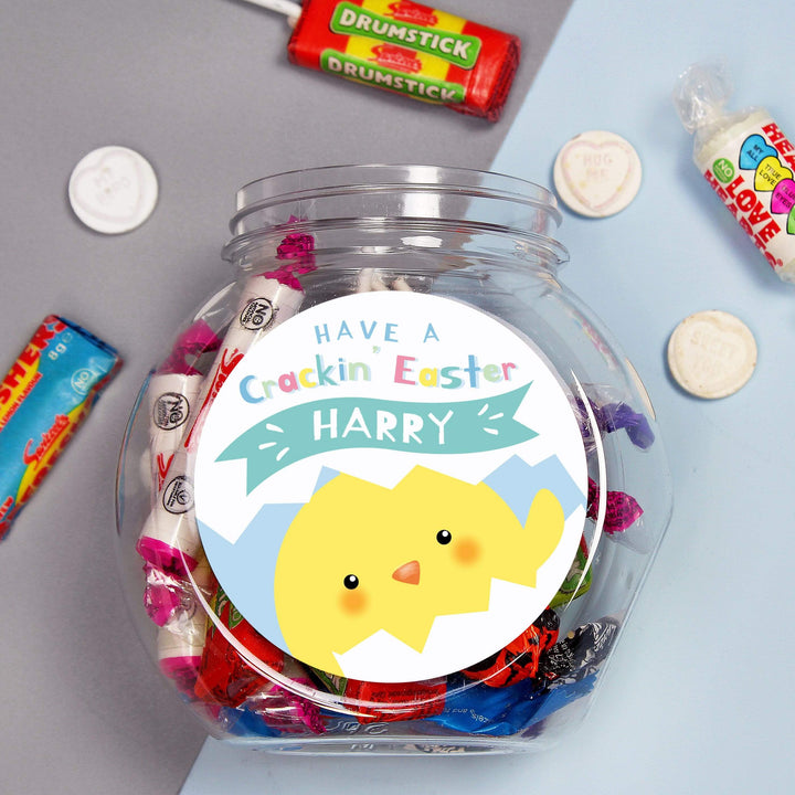Personalised Memento Food &amp; Drink Personalised Have A Cracking Easter Sweets Jar