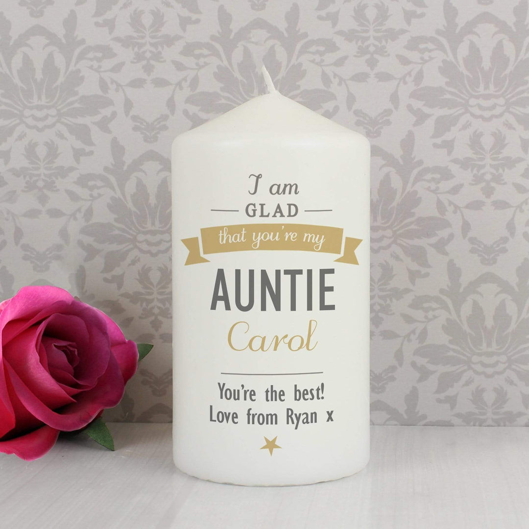 Personalised Memento Candles &amp; Reed Diffusers Personalised I Am Glad... Candle