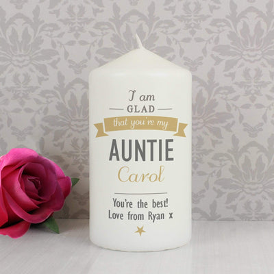 Personalised Memento Candles & Reed Diffusers Personalised I Am Glad... Candle