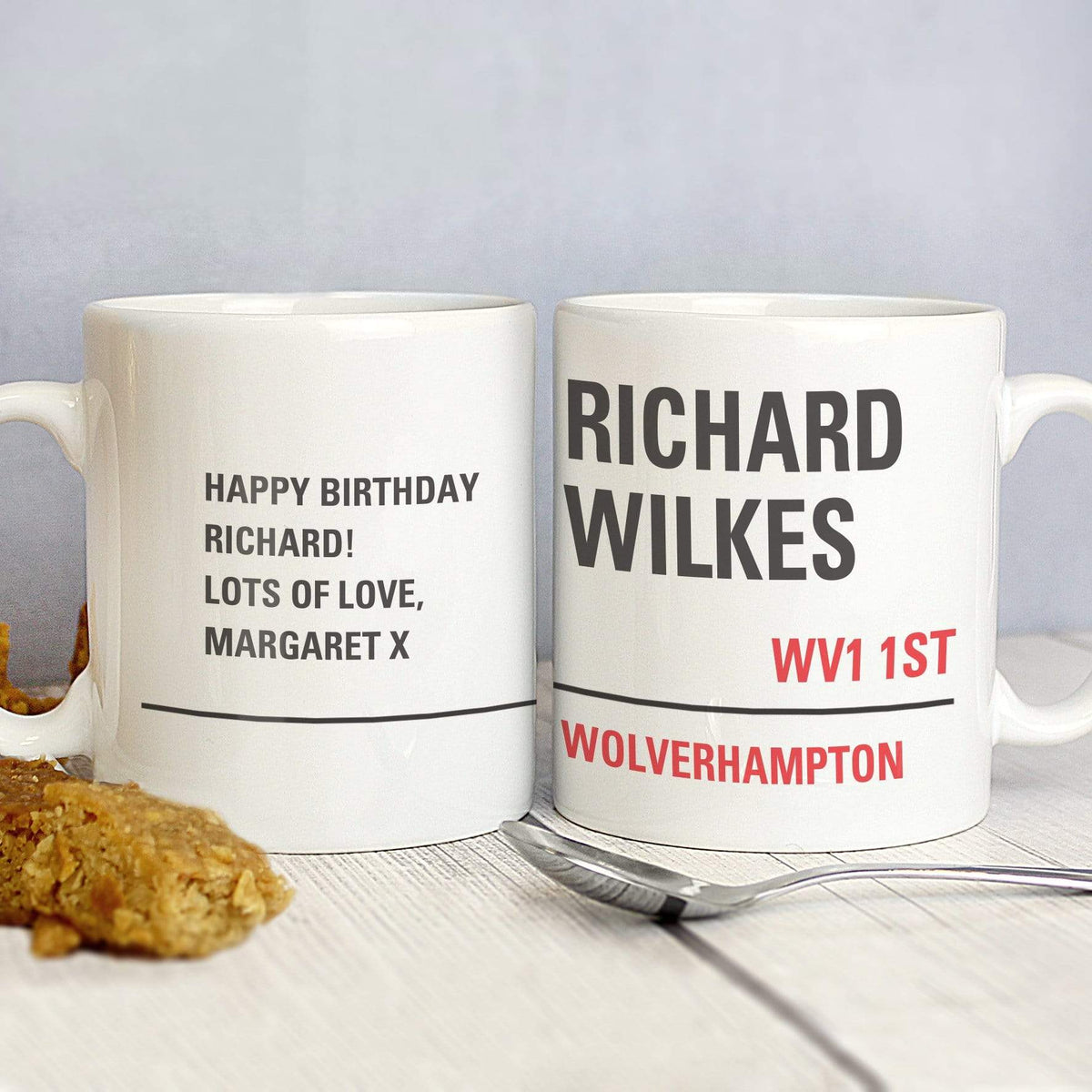 Personalised Memento Mugs Personalised London Street Sign Mug
