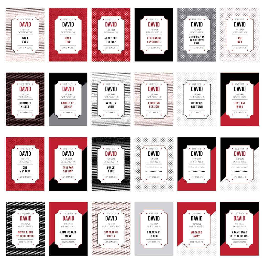 Personalised Memento Greetings Cards Personalised Love Tokens