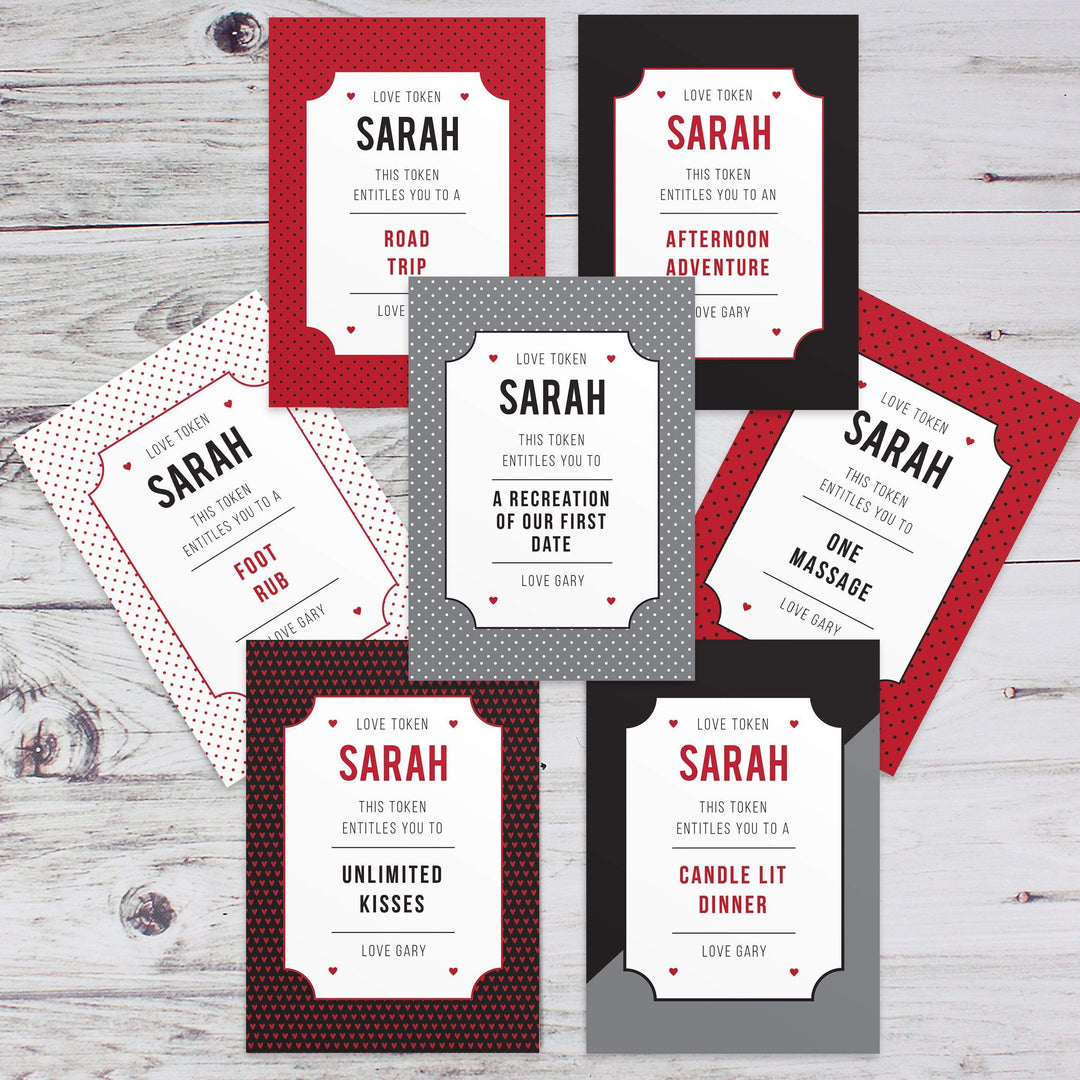 Personalised Memento Greetings Cards Personalised Love Tokens