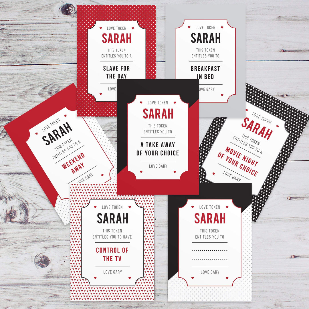 Personalised Memento Greetings Cards Personalised Love Tokens
