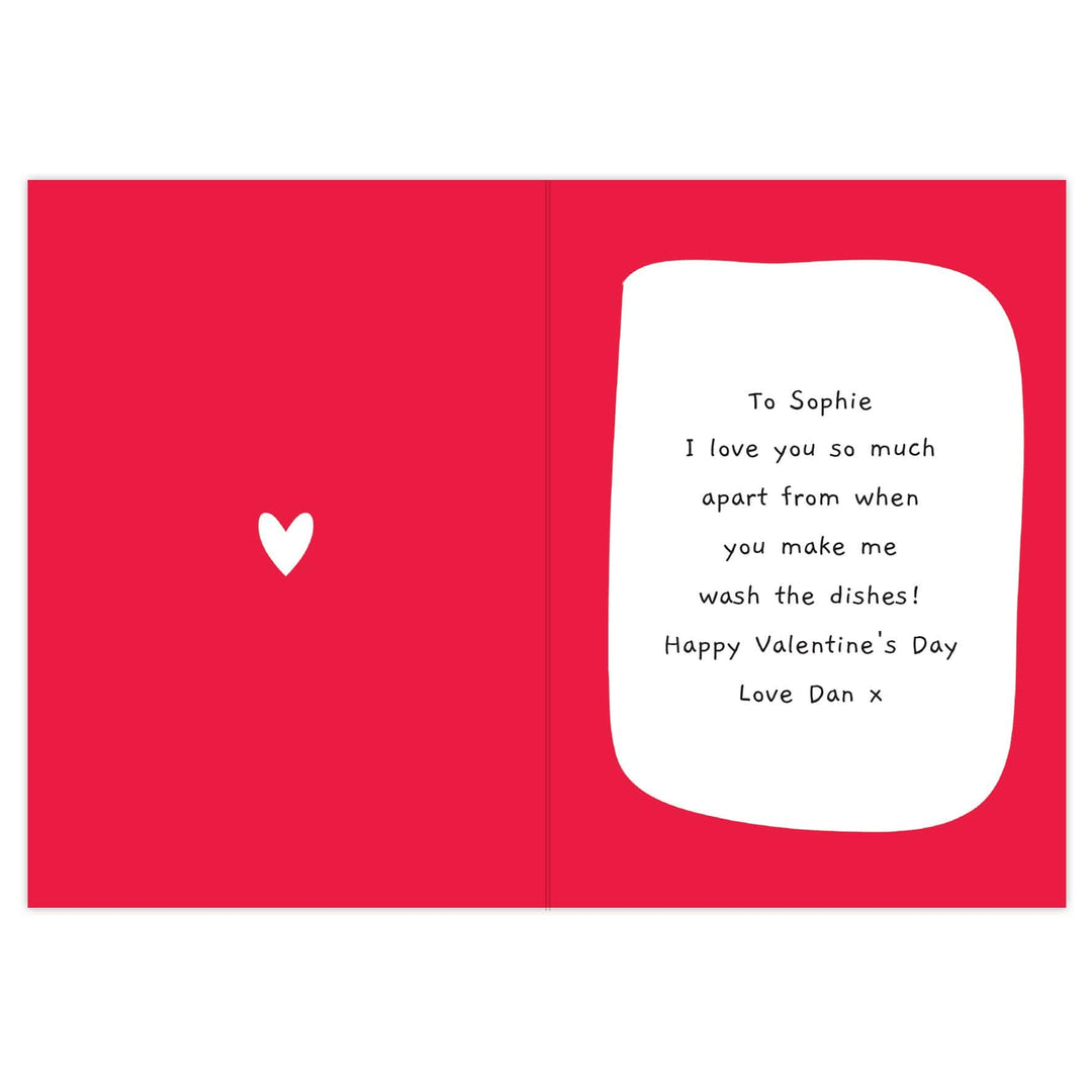 Personalised Memento Greetings Cards Personalised Love You - Most Of The Time Card