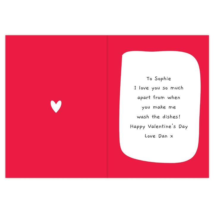 Personalised Memento Greetings Cards Personalised Love You - Most Of The Time Card