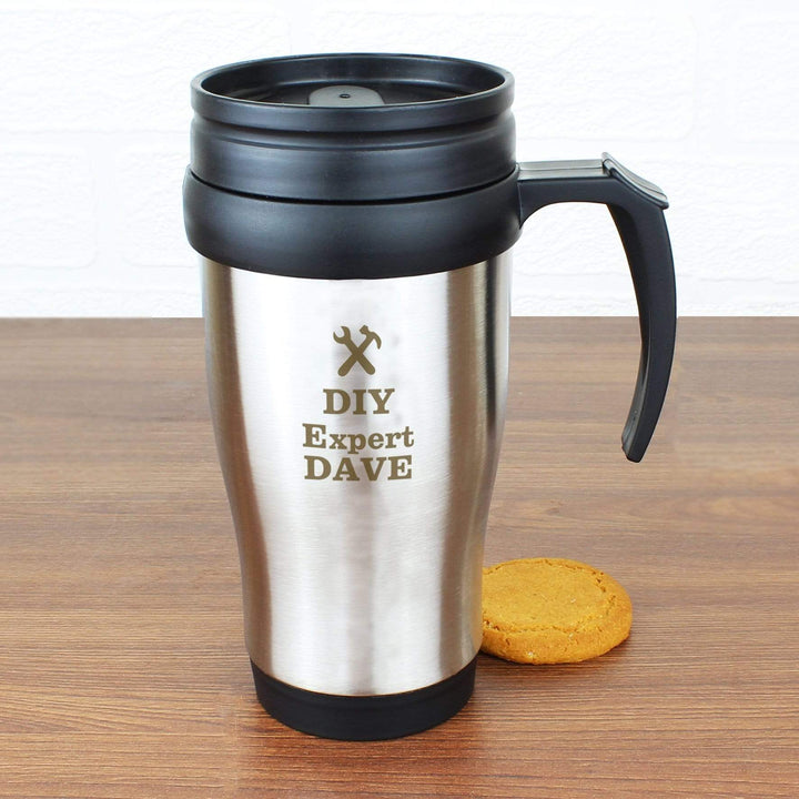 Personalised Memento Mugs Personalised Man At Work Travel Mug
