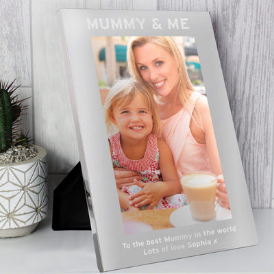 Personalised Memento Photo Frames, Albums and Guestbooks Personalised & Me 5x7 Silver Photo Frame