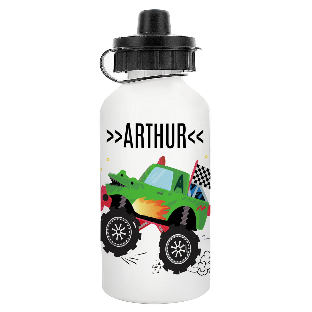 Personalised Memento Mealtime Essentials Personalised Monster Truck Drinks Bottle