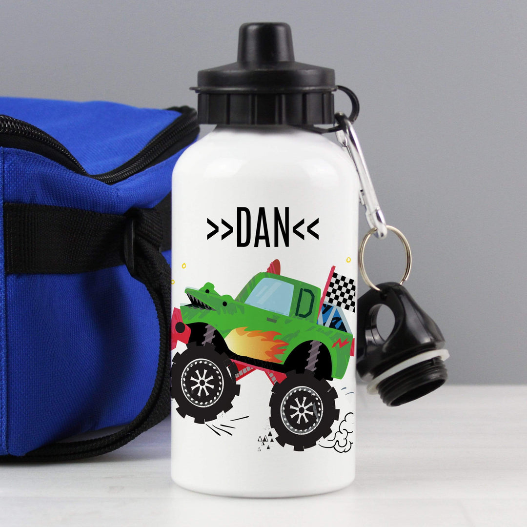 Personalised Memento Mealtime Essentials Personalised Monster Truck Drinks Bottle