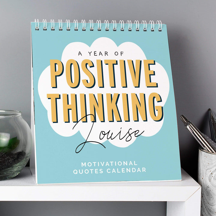 Personalised Memento Stationery &amp; Pens Personalised Motivational Quotes Desk Calendar