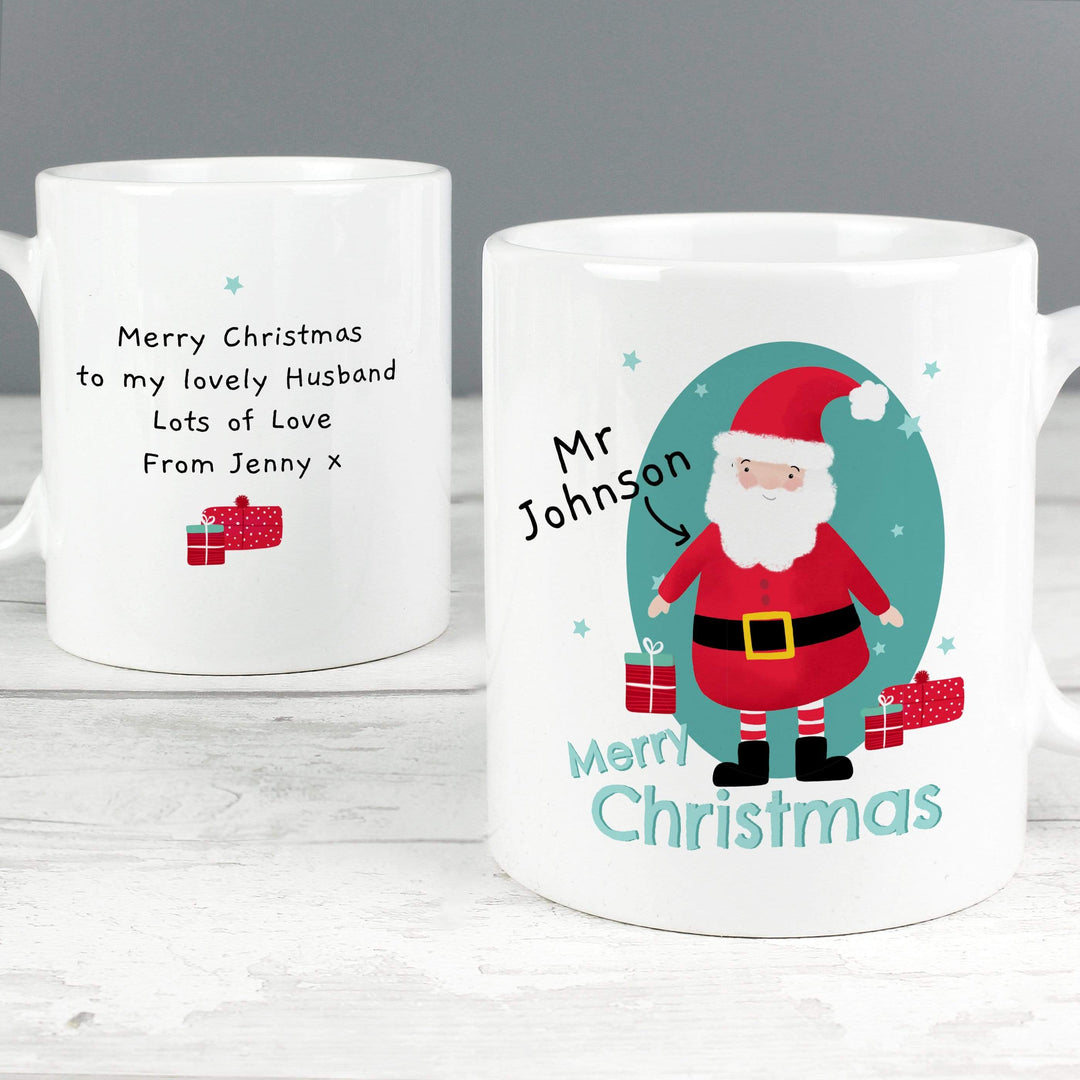 Personalised Memento Mugs Personalised Mr Claus Mug