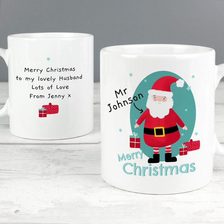 Personalised Memento Mugs Personalised Mr Claus Mug