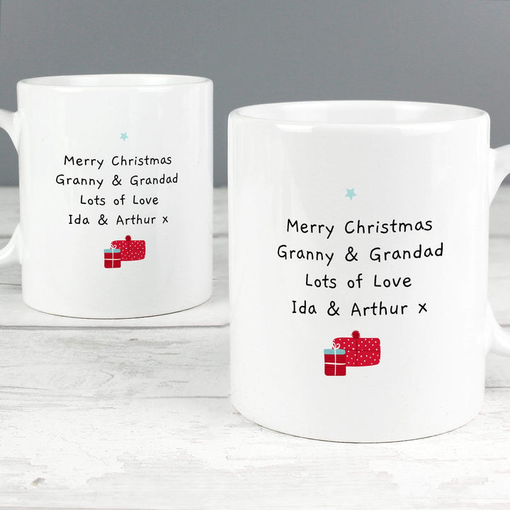 Personalised Memento Mugs Personalised Mr &amp; Mrs Claus Mug Set
