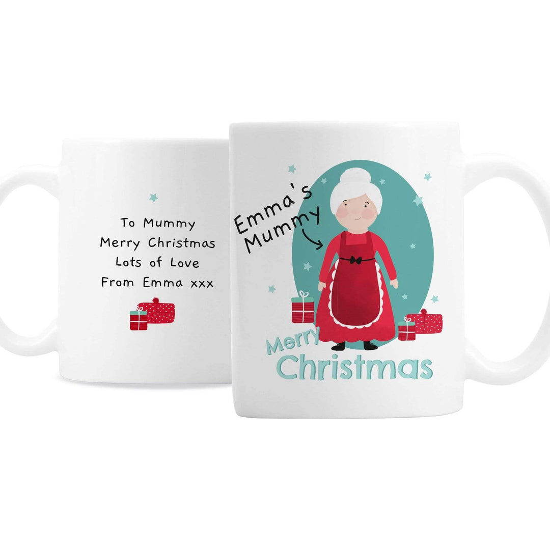 Personalised Memento Mugs Personalised Mrs Claus Mug