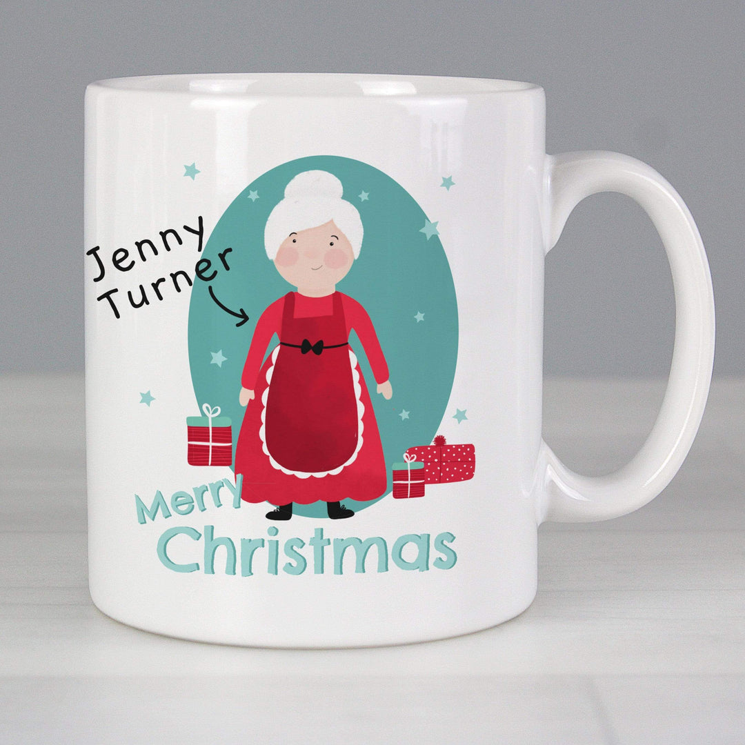 Personalised Memento Mugs Personalised Mrs Claus Mug
