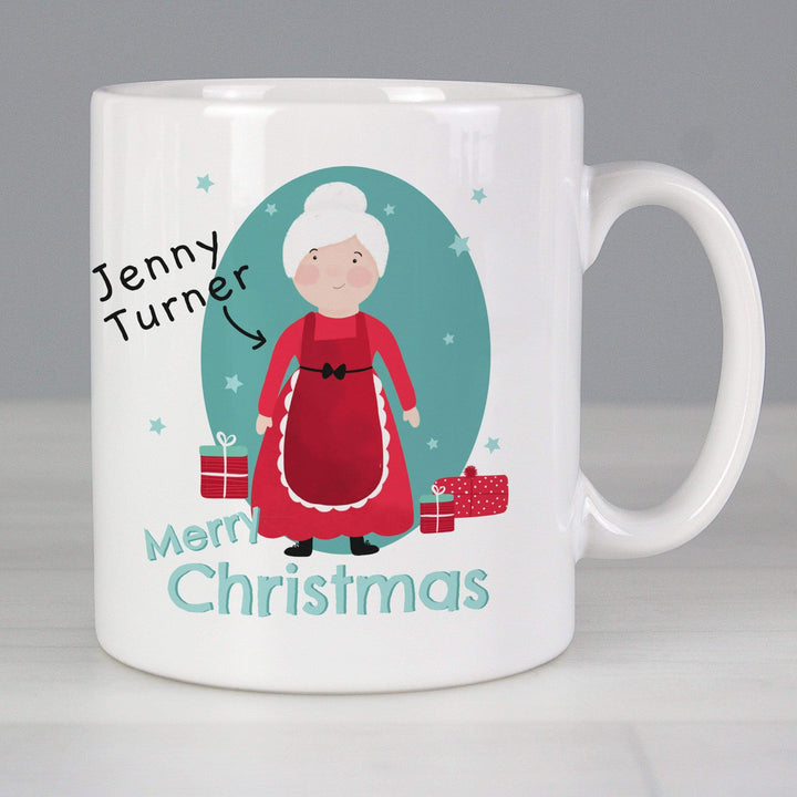 Personalised Memento Mugs Personalised Mrs Claus Mug