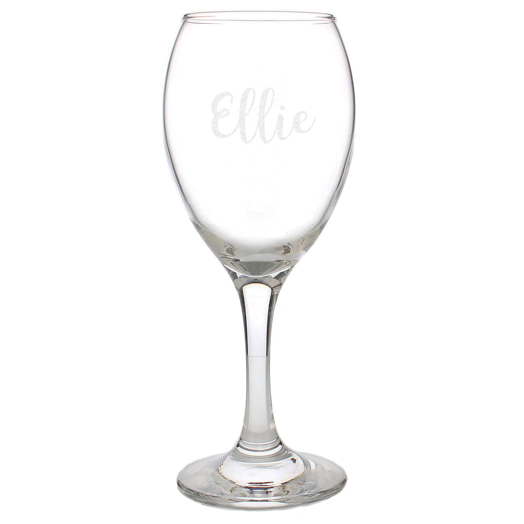 Personalised Memento Glasses &amp; Barware Personalised Name Only Engraved Wine Glass