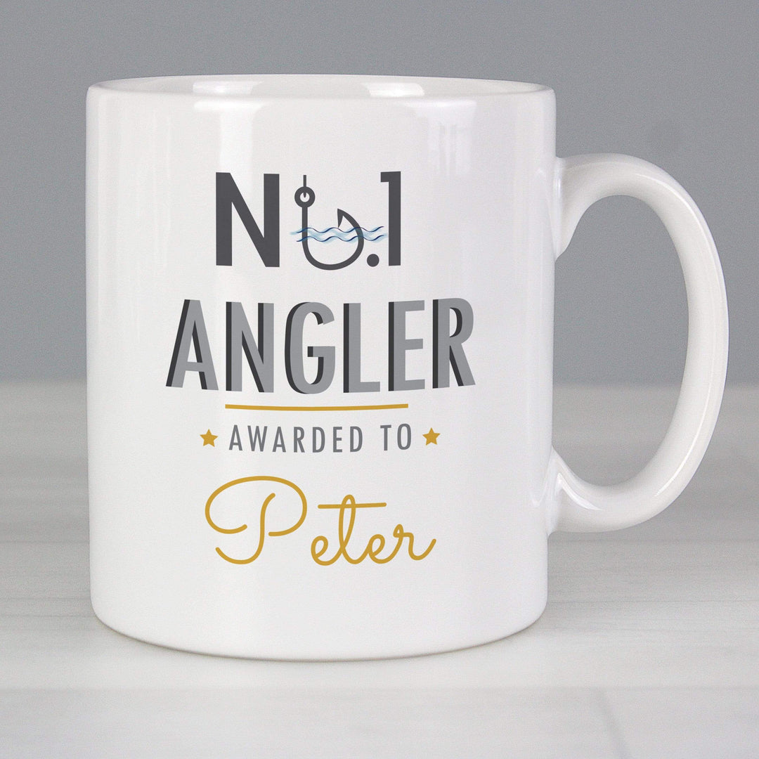 Personalised Memento Mugs Personalised No.1 Angler Mug