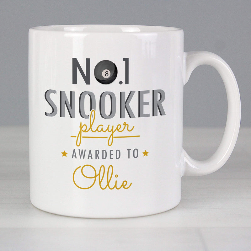 Personalised Memento Mugs Personalised No.1 Snooker Player Mug