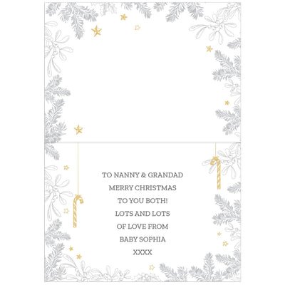 Personalised Memento Greetings Cards Personalised 'On Your First Christmas As' Card