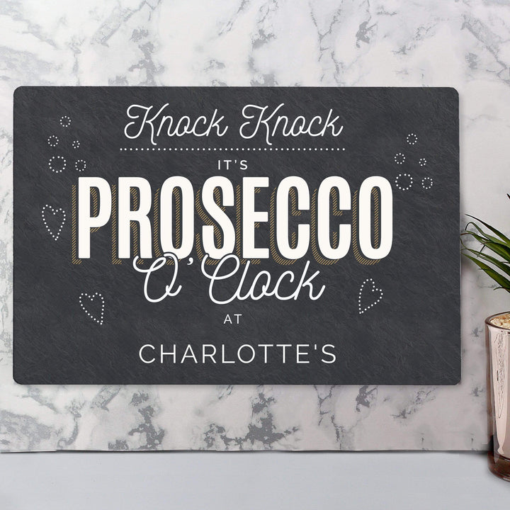 Personalised Memento Hanging Decorations &amp; Signs Personalised Prosecco Metal Sign