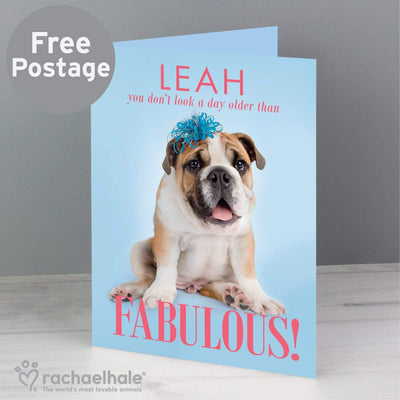 Personalised Memento Greetings Cards Personalised Rachael Hale Fabulous Birthday Card