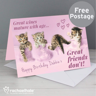 Personalised Memento Greetings Cards Personalised Rachael Hale 'Great Friends' Card